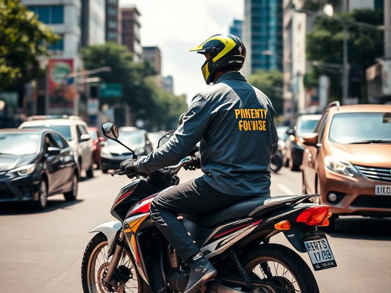Boda boda motorbike with a compact GPS tracker installed